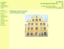 Tablet Screenshot of gruber-kieferchirurgie.de